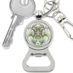 Fractal Delicate White Background Bottle Opener Key Chain by Pakrebo