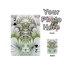 Fractal Delicate White Background Playing Cards 54 Designs (mini) by Pakrebo