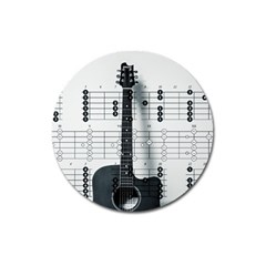 Guitar Chords Guitar Chords Chord Magnet 3  (round) by Pakrebo