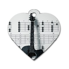 Guitar Chords Guitar Chords Chord Dog Tag Heart (one Side) by Pakrebo