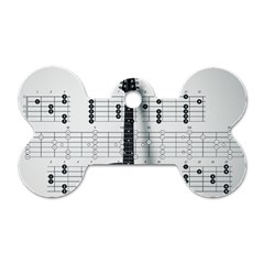 Guitar Chords Guitar Chords Chord Dog Tag Bone (two Sides) by Pakrebo