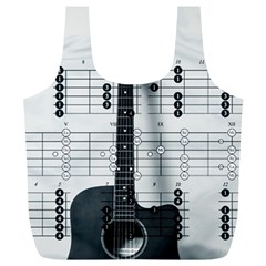 Guitar Chords Guitar Chords Chord Full Print Recycle Bag (xl) by Pakrebo