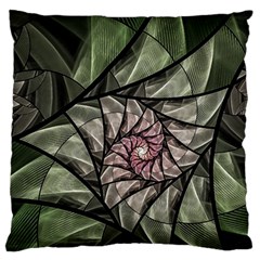 Fractal Flowers Floral Fractal Art Large Flano Cushion Case (two Sides) by Pakrebo