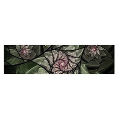 Fractal Flowers Floral Fractal Art Satin Scarf (oblong) by Pakrebo