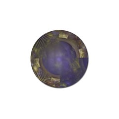 Fractal Earth Rays Design Planet Golf Ball Marker by Pakrebo