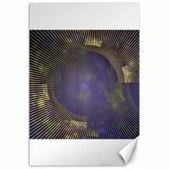 Fractal Earth Rays Design Planet Canvas 20  X 30 