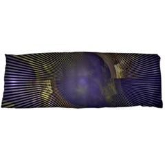 Fractal Earth Rays Design Planet Body Pillow Case (dakimakura) by Pakrebo