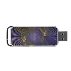 Fractal Earth Rays Design Planet Portable Usb Flash (one Side) by Pakrebo