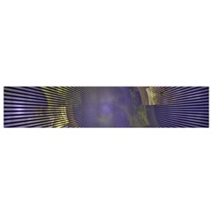 Fractal Earth Rays Design Planet Small Flano Scarf by Pakrebo