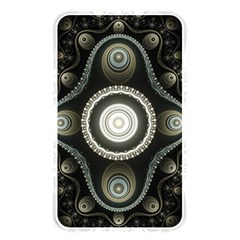 Fractal Beige Blue Abstract Memory Card Reader (rectangular) by Pakrebo