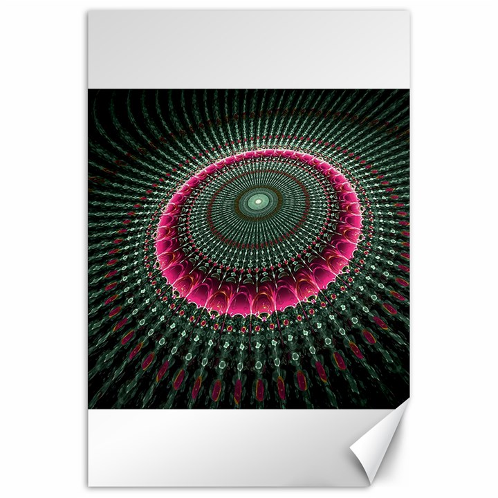 Fractal Circle Fantasy Texture Canvas 20  x 30 