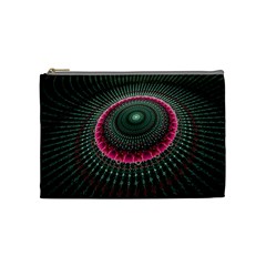 Fractal Circle Fantasy Texture Cosmetic Bag (medium) by Pakrebo