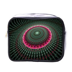 Fractal Circle Fantasy Texture Mini Toiletries Bag (one Side) by Pakrebo