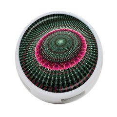 Fractal Circle Fantasy Texture 4-port Usb Hub (two Sides) by Pakrebo