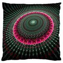 Fractal Circle Fantasy Texture Large Cushion Case (two Sides)