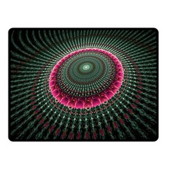 Fractal Circle Fantasy Texture Double Sided Fleece Blanket (small)  by Pakrebo