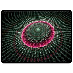 Fractal Circle Fantasy Texture Double Sided Fleece Blanket (large)  by Pakrebo