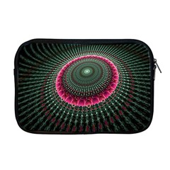 Fractal Circle Fantasy Texture Apple Macbook Pro 17  Zipper Case by Pakrebo