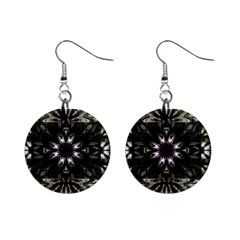 Fractal Design Pattern Texture Mini Button Earrings by Pakrebo