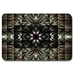 Fractal Design Pattern Texture Large Doormat  by Pakrebo