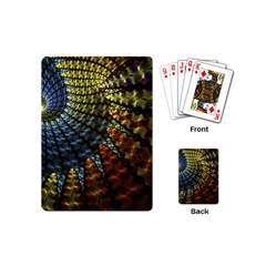 Fractal Spiral Colorful Geometry Playing Cards Single Design (Mini)