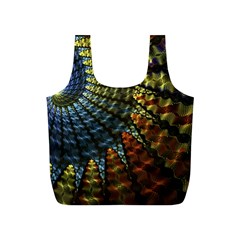 Fractal Spiral Colorful Geometry Full Print Recycle Bag (S)