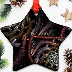 Geometry Math Fractal Art Ornament (star) by Pakrebo