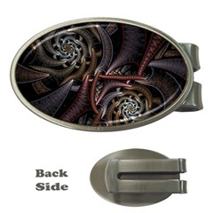 Geometry Math Fractal Art Money Clips (oval) 