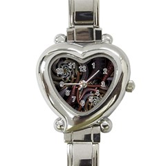 Geometry Math Fractal Art Heart Italian Charm Watch by Pakrebo