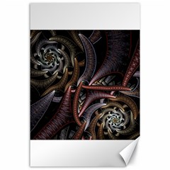 Geometry Math Fractal Art Canvas 24  X 36  by Pakrebo