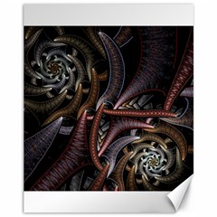 Geometry Math Fractal Art Canvas 11  X 14  by Pakrebo