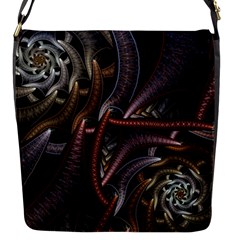 Geometry Math Fractal Art Flap Closure Messenger Bag (s) by Pakrebo