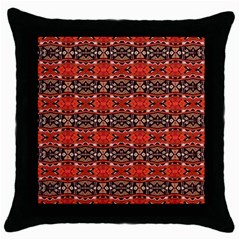 Rp-2-2 Colorful Throw Pillow Case (black) by ArtworkByPatrick