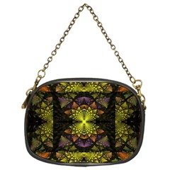 Fractal Multi Color Geometry Chain Purse (one Side) by Pakrebo