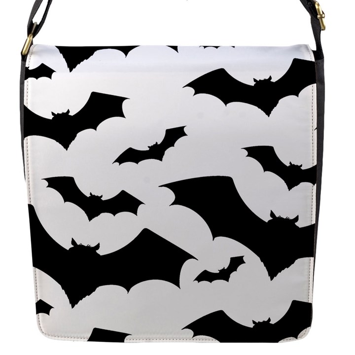 Deathrock Bats Flap Closure Messenger Bag (S)