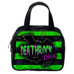 Deathrock Diva Classic Handbag (one Side) by ArtistRoseanneJones