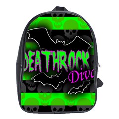 Deathrock Diva School Bag (xl) by ArtistRoseanneJones