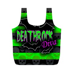 Deathrock Diva Full Print Recycle Bag (m) by ArtistRoseanneJones