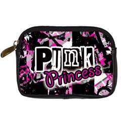 Punk Princess Digital Camera Leather Case by ArtistRoseanneJones