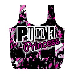 Punk Princess Full Print Recycle Bag (l) by ArtistRoseanneJones