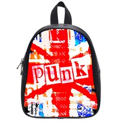 Punk Union Jack School Bag (small) by ArtistRoseanneJones