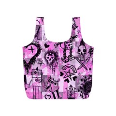 Pink Scene Kid Sketches Full Print Recycle Bag (s) by ArtistRoseanneJones