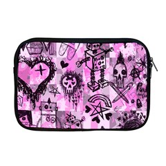 Pink Scene Kid Sketches Apple Macbook Pro 17  Zipper Case by ArtistRoseanneJones