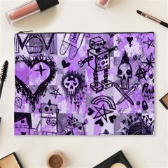 Purple Scene Kid Sketches Cosmetic Bag (xl) by ArtistRoseanneJones