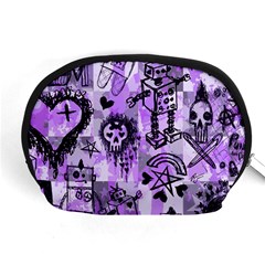 Purple Scene Kid Sketches Accessory Pouch (medium) by ArtistRoseanneJones