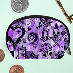 Purple Scene Kid Sketches Accessory Pouch (large) by ArtistRoseanneJones