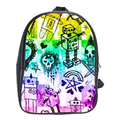 Rainbow Scene Kid Sketches School Bag (xl) by ArtistRoseanneJones