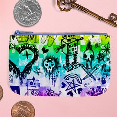 Rainbow Scene Kid Sketches Large Coin Purse by ArtistRoseanneJones