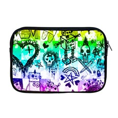 Rainbow Scene Kid Sketches Apple Macbook Pro 17  Zipper Case by ArtistRoseanneJones