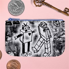 Robot Love Large Coin Purse